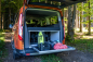 Preview: VanEssa Riva rear extension in Ford Tourneo Custom with lithium block travelling equipment