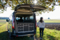 Preview: VanEssa sleeping system Ford Tourneo Transit Custom, rear view