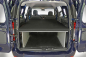 Preview: VanEssa sleeping system Dacia Dokker rear view