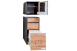 Preview: VanEssa interior module T2 with with top cabinet open graphit wild oak