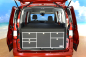 Preview: VanEssa Schlafsystem zur Küche VW Caddy Maxi 5 / Ford Grand Tourneo Connect 3, Heckansicht