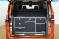 Preview: VanEssa Schlafsystem Surfer zur Kueche geteilt im VW T7 Multivan Packmaß