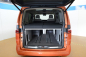 Preview: VanEssa Schlafsystem Van im VW T7 Multivan mit langem Ueberhang, Heckansicht aufgebaut