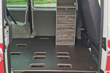 Vehicle construction floor board for Volkswagen Transporter / Caravelle T5 / T6 / T6.1 | short wheelbase | 250 cm x 150 cm