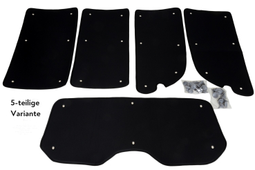 Thermal mats black-silver blackout for Mercedes vans Scope of delivery 5-piece