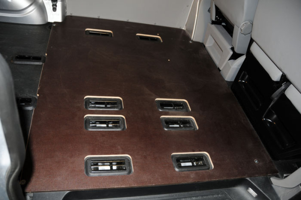 Vehicle construction floor board (half) for VW Transporter / Caravelle T5 / T6 / T6.1 | 125 cm x 150 cm