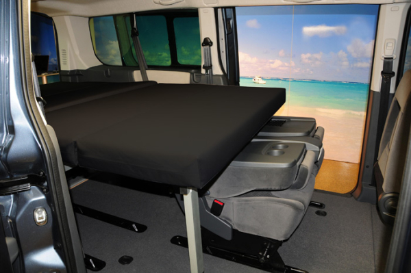 Sleeping in your Fiat Scudo, Jumpy - mobilcamping Peugeot Citroen VanEssa or Expert a sleeping with VanEssa system