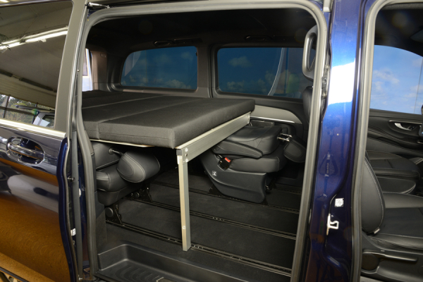 VanEssa sleeping system van to kitchen Mercedes V-Class body with single seat