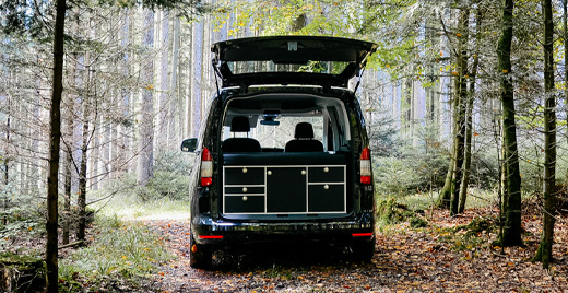Ford Tourneo Connect campervan mit VanEssa Heckküche