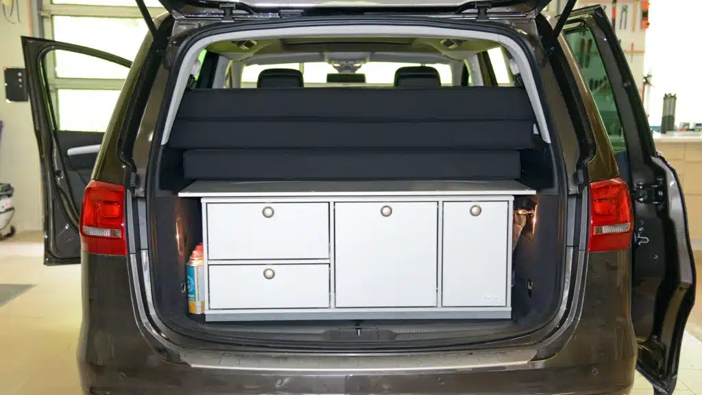 VanEssa Seat Alhambra sleeping system Surfer packing condition