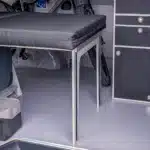 Transporter box camping modules rear pull-out Arco cool box with Surfer split sleeping system