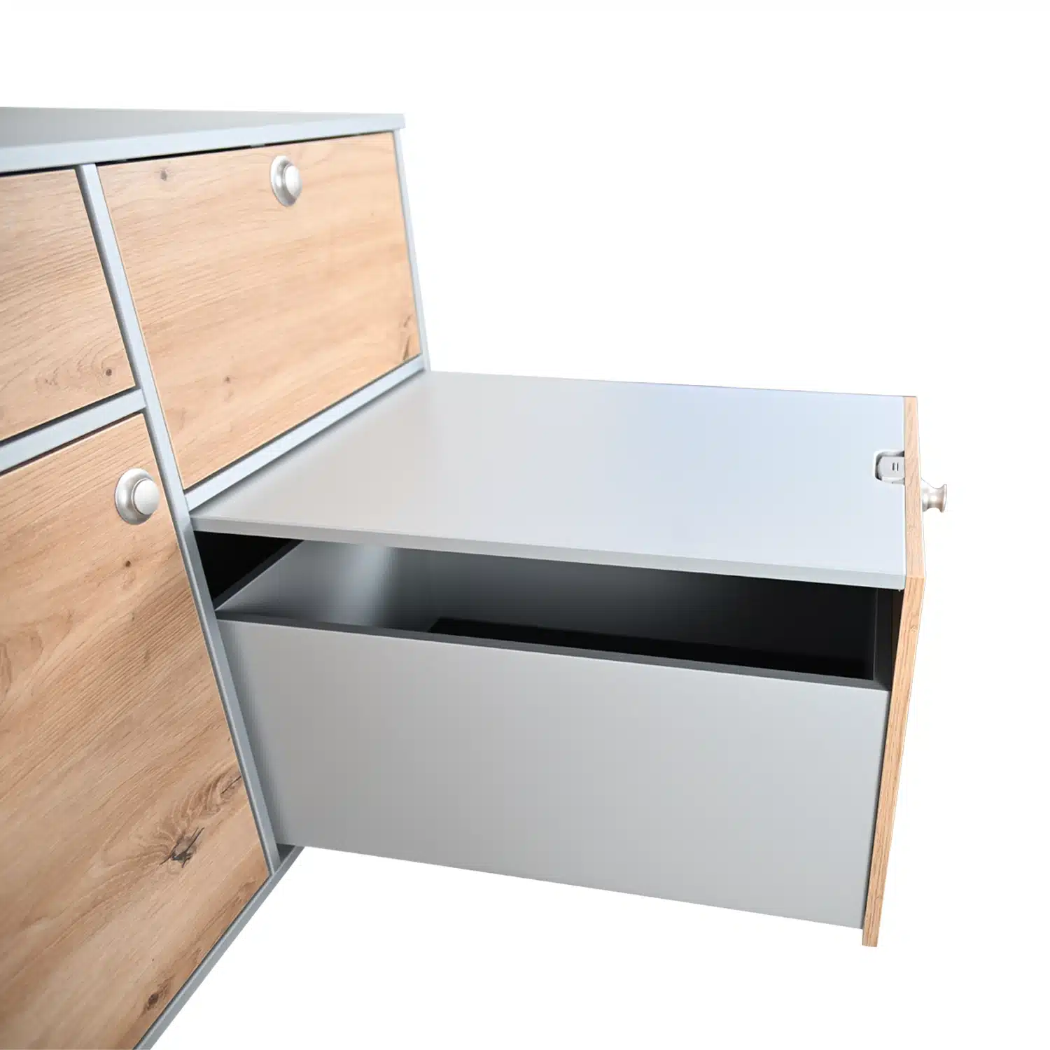 Extendable table silver