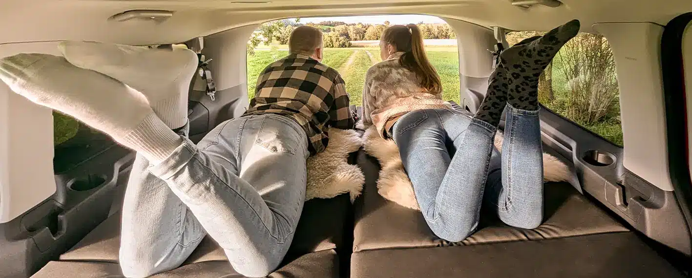 VanEssa modular sleeping system for a Ford Custom, for a couple