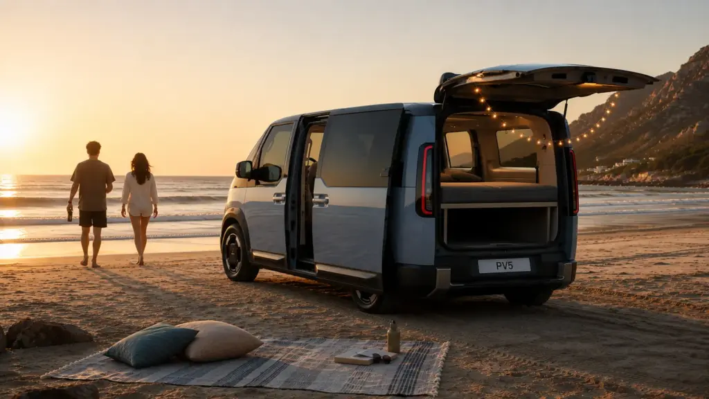 Kia PV5 als Camper mit Campermodulen von VanEssa