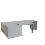 VanEssa sleeping system for rear kitchen without mattress removed on the right