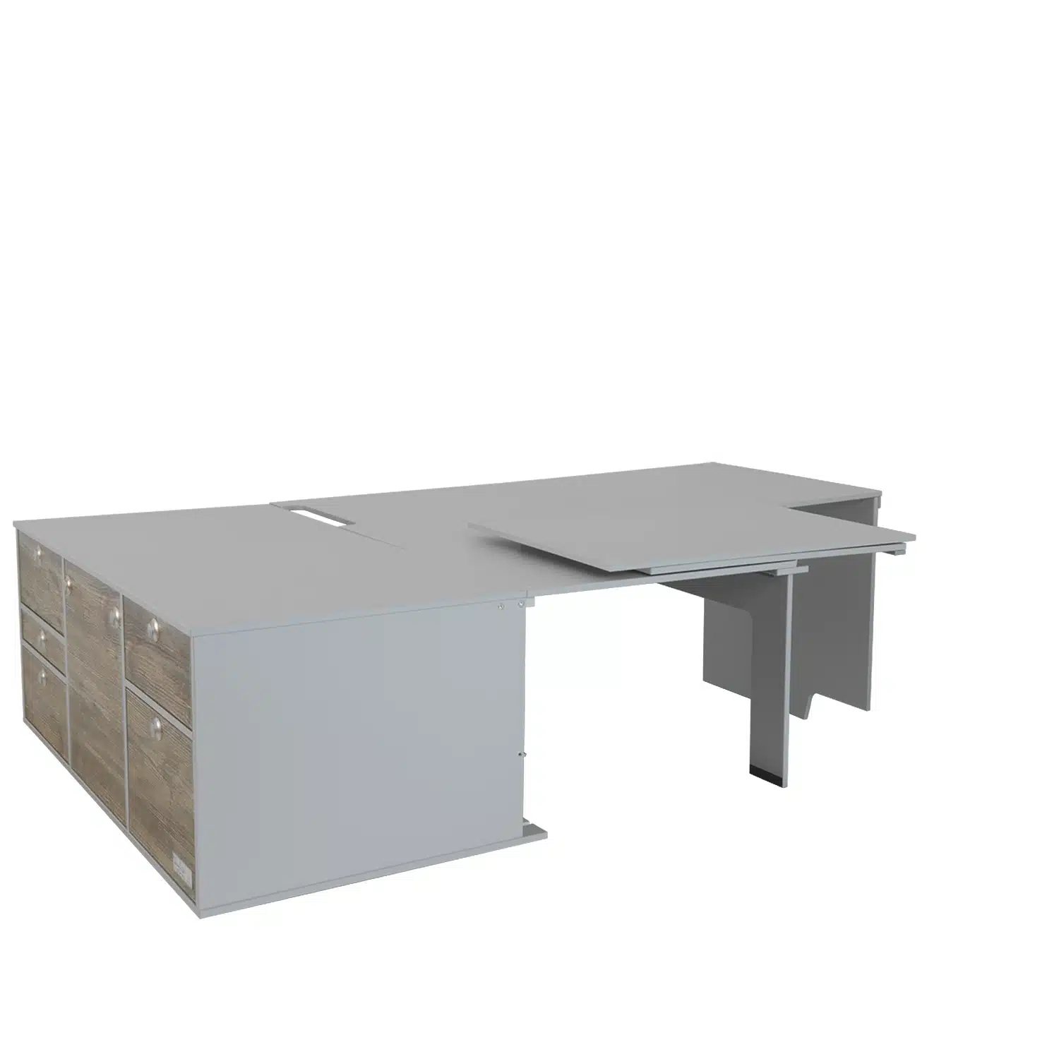 VanEssa sleeping system for rear kitchen without mattress folded in on the right