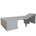 VanEssa sleeping system for rear kitchen without mattress raised on the right