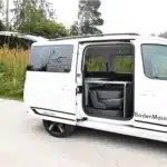 Caddy und Caddy Maxi 5 Schlafsystem Surfer geteilt Liegefläche aufgebaut rechts