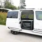 Caddy und Caddy Maxi 5 Schlafsystem Surfer geteilt Liegefläche aufgebaut