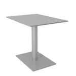 VanEssa Campingtisch Silber Seitenansicht