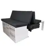 Caravelle from 2025 Sleeping system for rear kitchen with angled 3-seater bench mattress