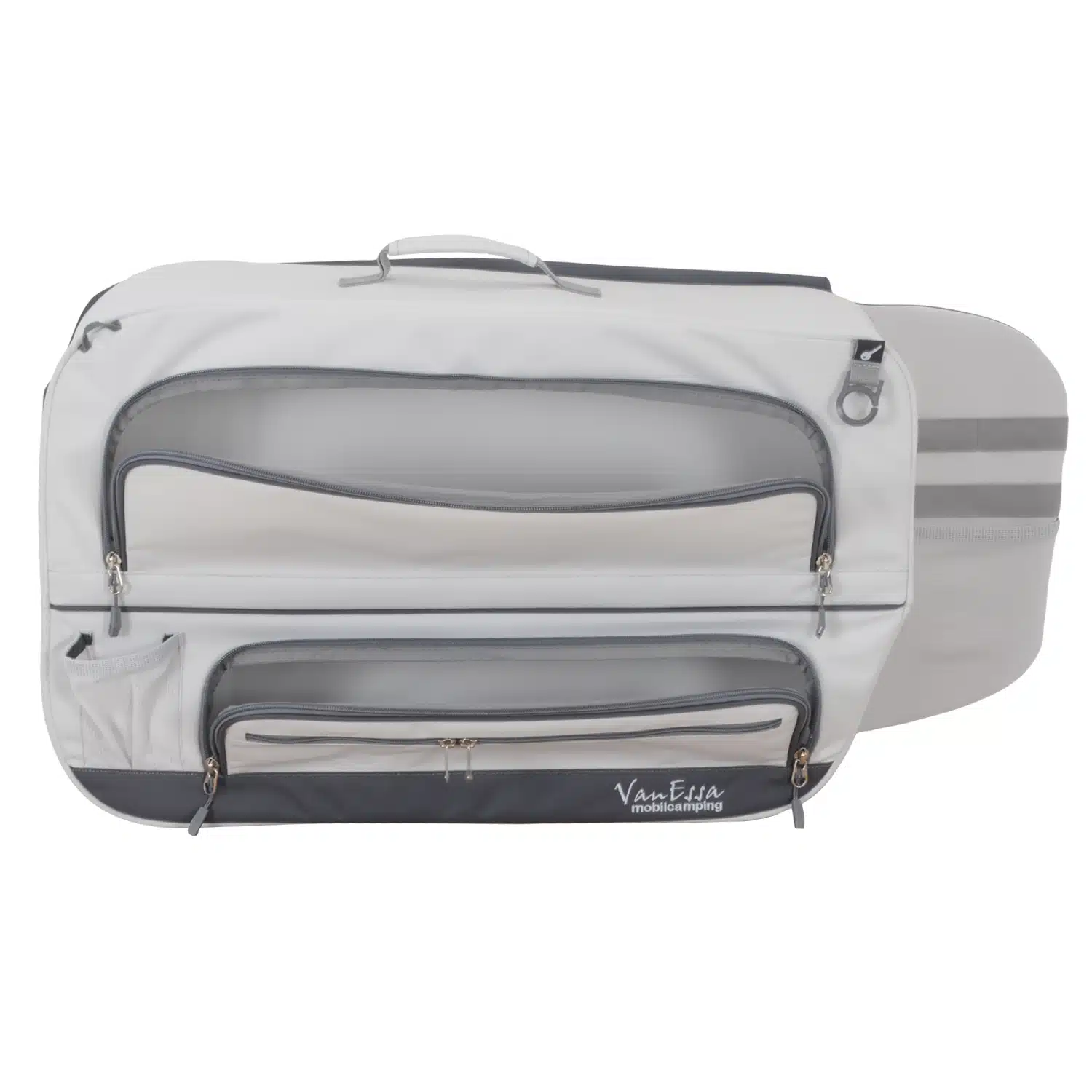 VanEssa Ford Custom packing bag light gray open front