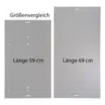 Halterung Platte fuer Kuehlbox Dometic Groessenvergleich