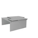 VanEssa split sleeping system without mattress folded in on the left