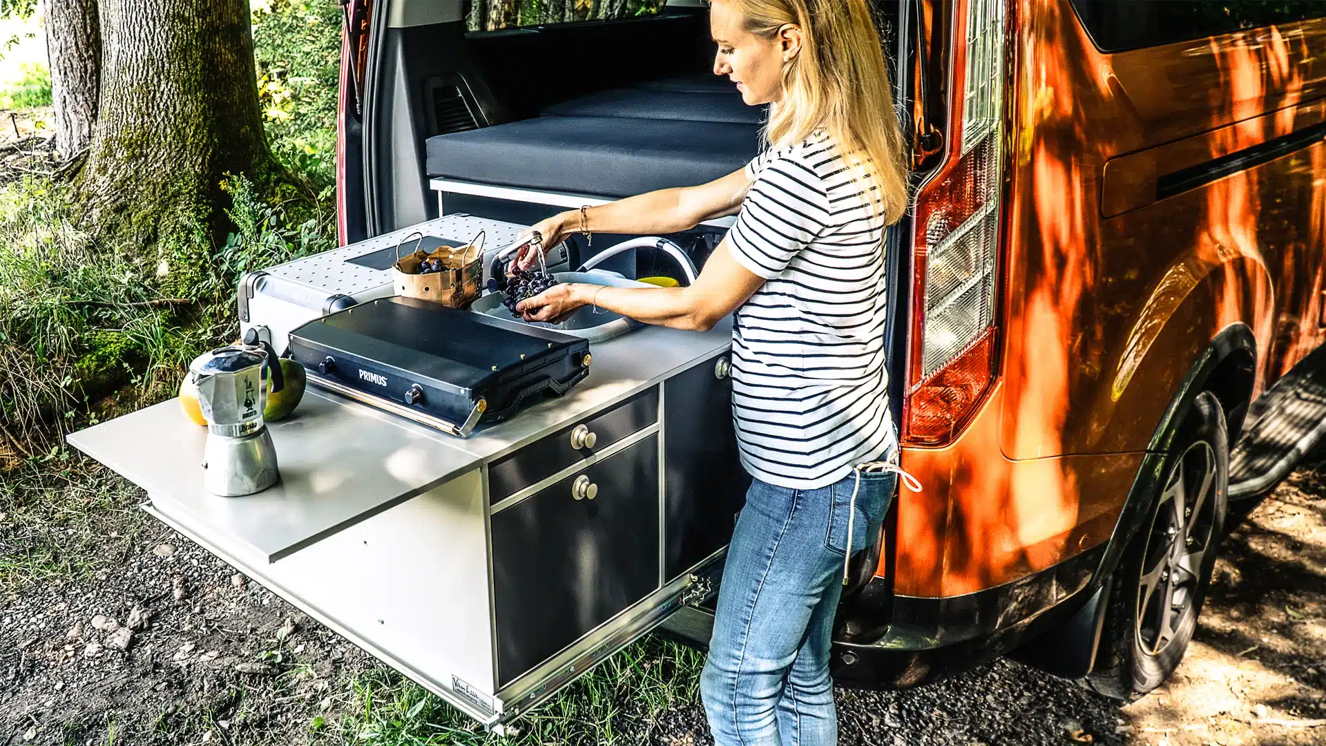 Tourneo Transit Tourneo Custom Campingmodule Heckauszug Riva