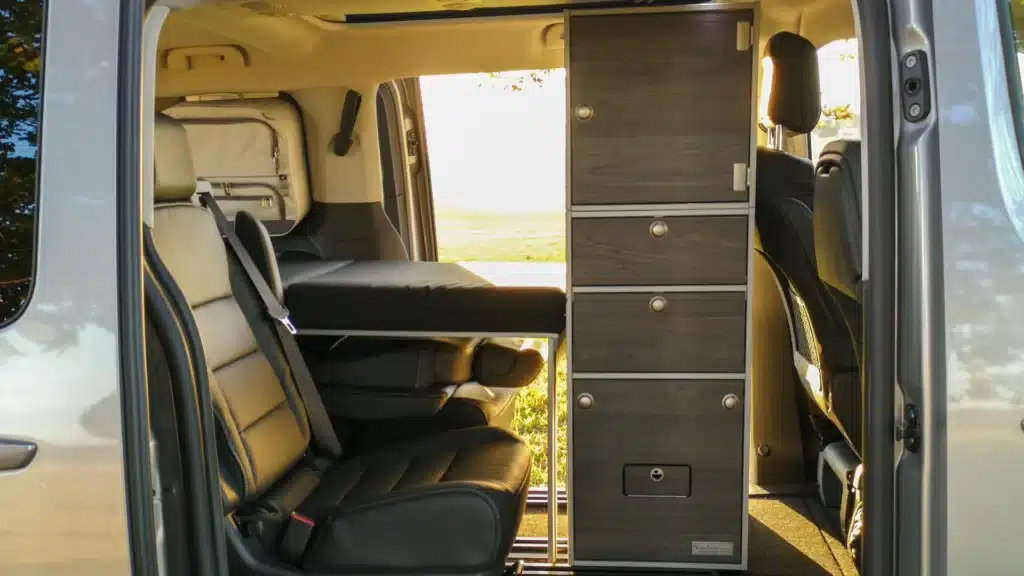 Pössl Vanster camping modules Built-in interior modules Storage module with top cabinet