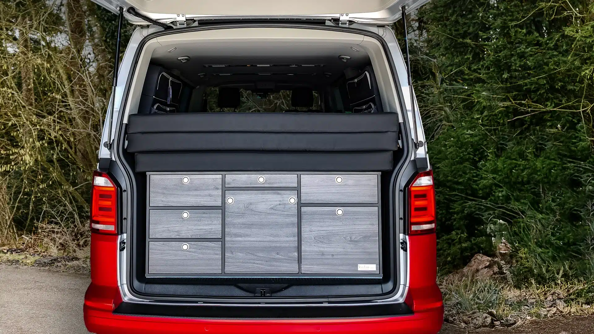 Multivan T5 T6 T61 camping module camping box Graphite-Swiss