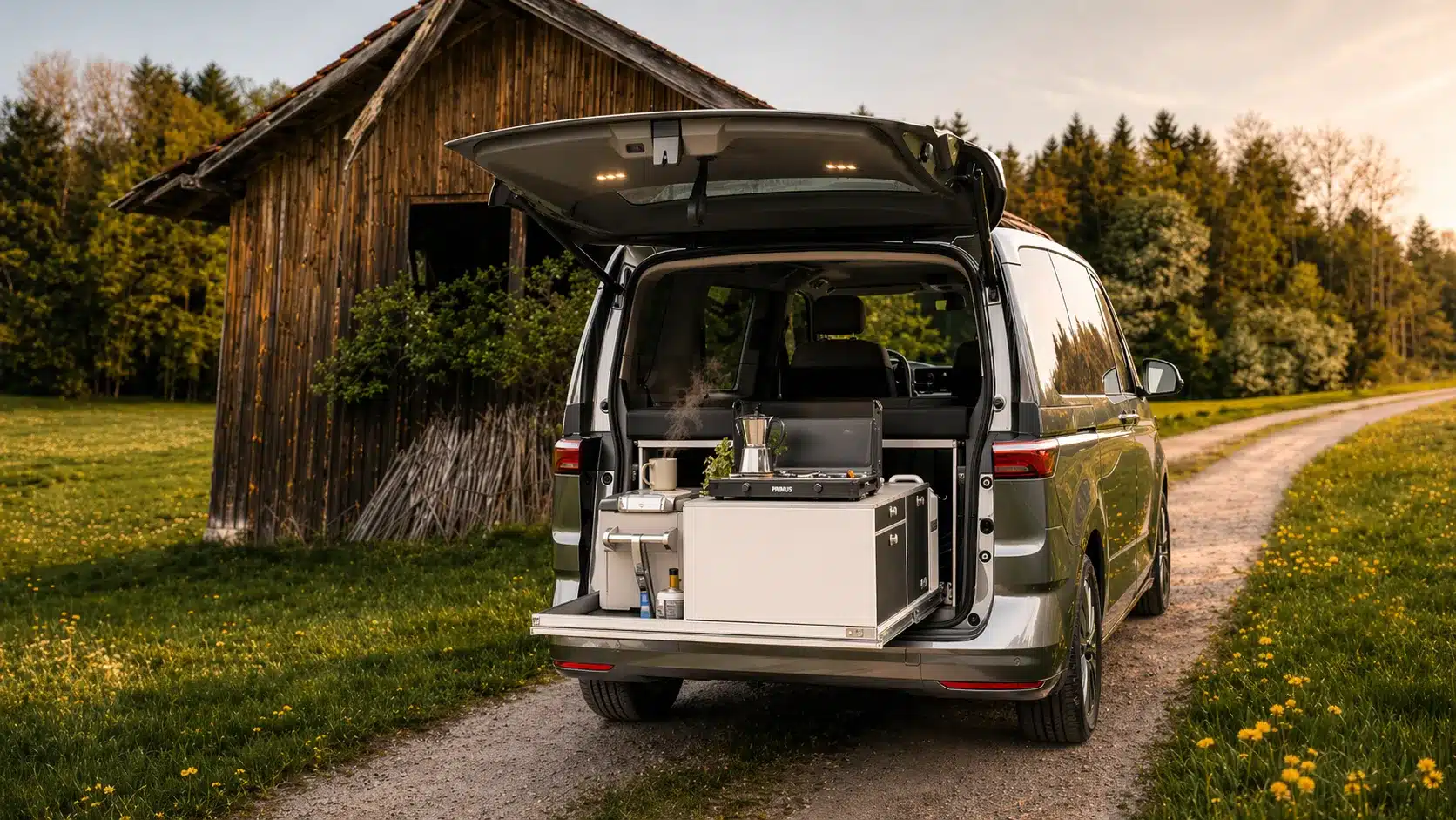 T7 Multivan Campingmodule Heckauszug