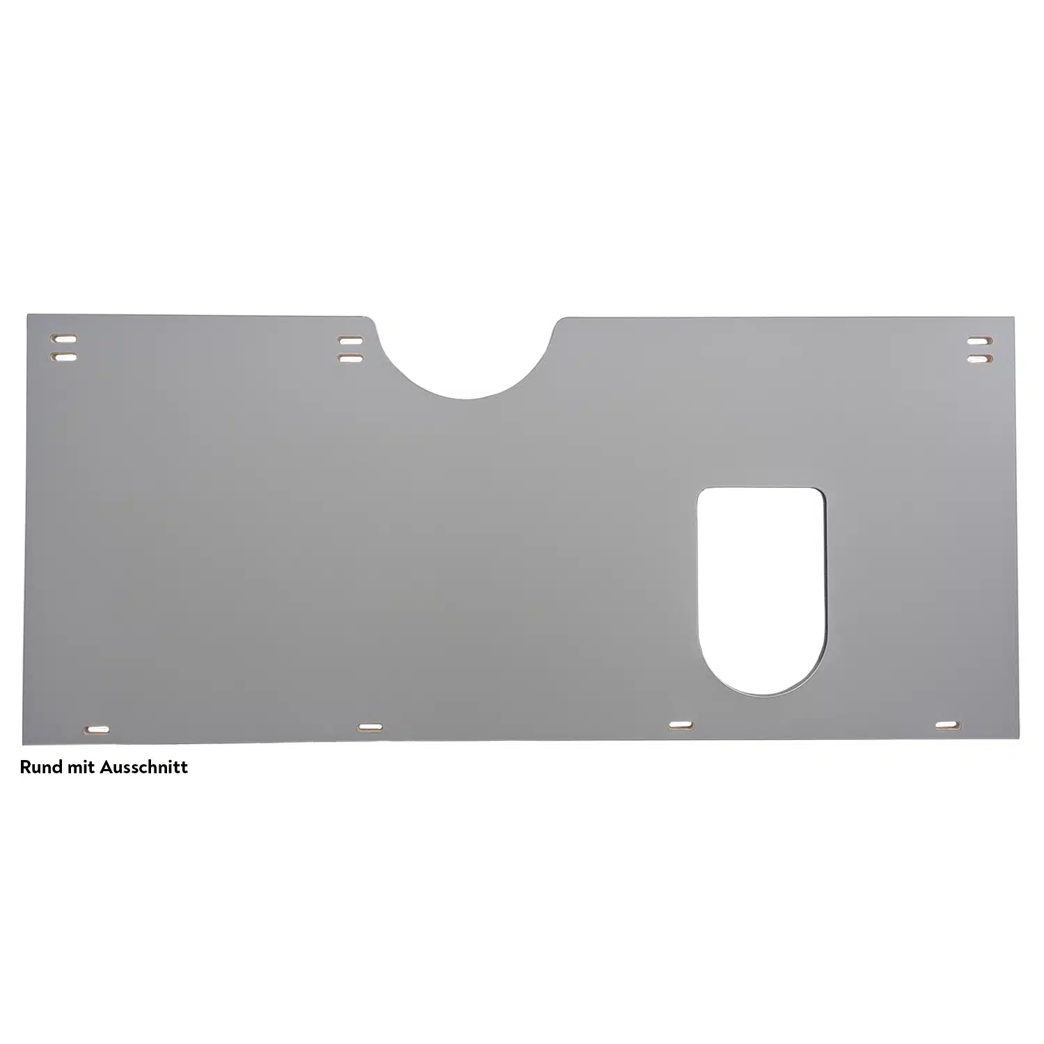 VanEssa crib top view round with cut-out