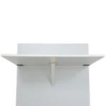 Klapptisch in Silber an VanEssa Modulturm von unten