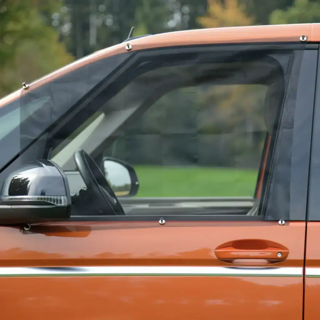 VanEssa mosquito net with magnetic attachment on the VW T7 Multivan