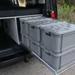 Opel Vivaro C Arco Stauboxen System ausgefahren Detail