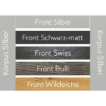 VanEssa Dekore fuer Kuechen und Innenraummodule Korpus Silber