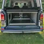 Heckauszug Riva im Volkswagen T5 T6 eingefahren leer