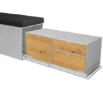 Arco System Stauraummodul Silber Wildeiche