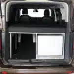 Arco System double bed pull-out with kitchen in Stellantis PSA van