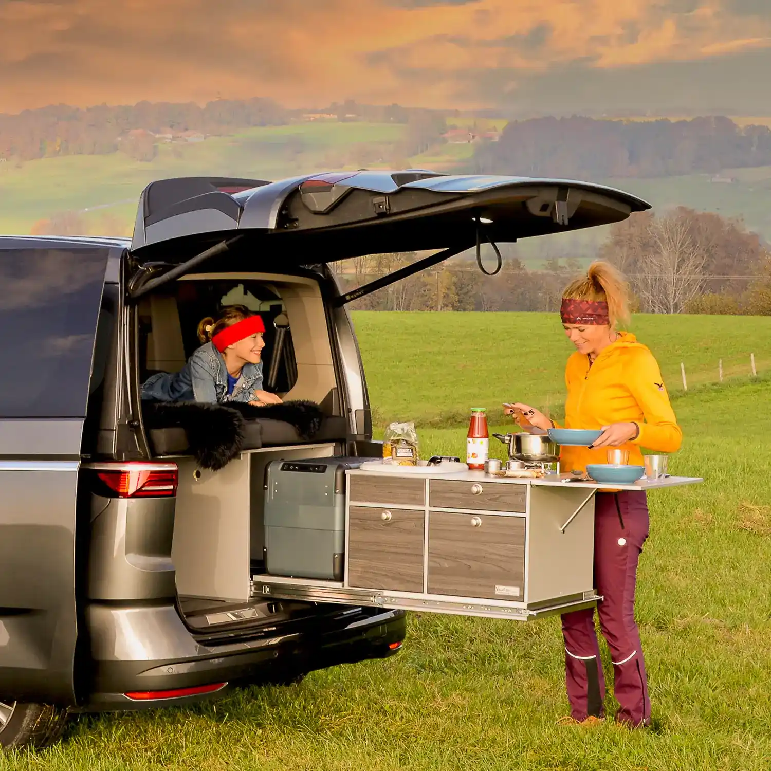 Arco System im VW T7 Multivan Kochen