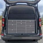 VanEssa Heckküche Ford Custom Korpus-Silber Front-Swiss