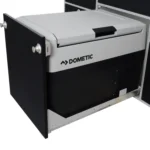 VanEssa Heckküche Ford Custom Hoehe 60 Korpus-Silber Front-Schwarz-matt Kuehlbox