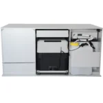 VanEssa Heckküche Ford Custom Hoehe 60 Korpus-Silber Front-Schwarz-matt Rueckseite