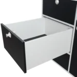 VanEssa Heckküche Ford Custom Hoehe 60 Korpus-Silber Front-Schwarz-matt Stauschublade