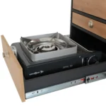 VanEssa Heckkueche Hoehe 53 Korpus-Graphit Front-Wildeiche Kocher