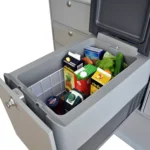 VanEssa rear kitchen height 53 cm body-silver front-silver cool box