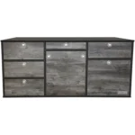 VanEssa Heckkueche Hoehe 53 Korpus-Graphit Front-Bulli geschlossen