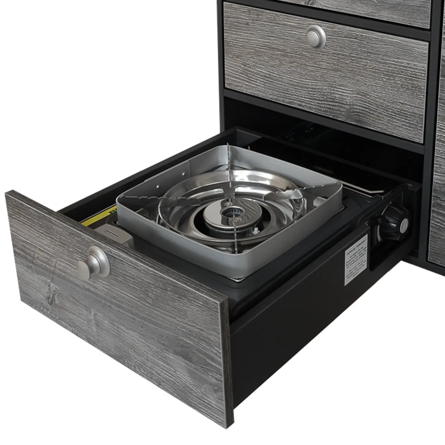 VanEssa Heckkueche Hoehe 53 Korpus-Graphit Front-Bulli Kocher