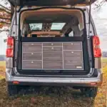 VanEssa rear kitchen 53 body-silver front-Swiss in Stellantis PSA van rear view